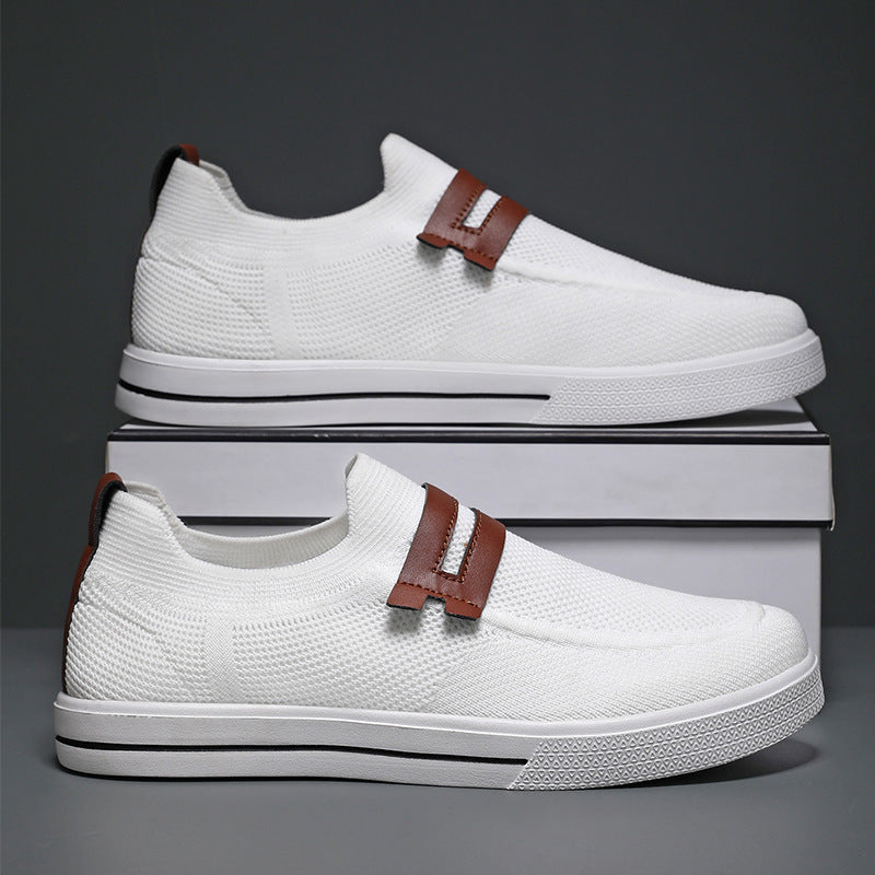 Soft elastic mesh shoes sports shoes lightweight business men&