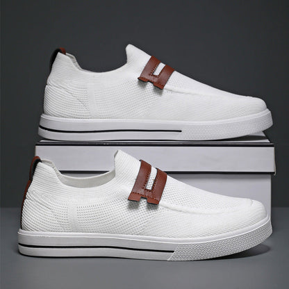 Soft elastic mesh shoes sports shoes lightweight business men&