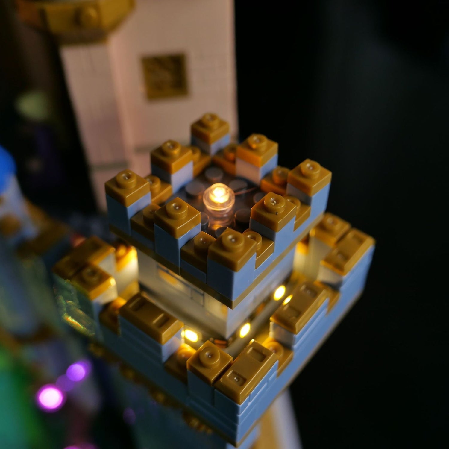 LP building block lighting suitable for LEGO 43222 new Disney Cinderella Castle building block LED remote control light