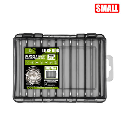 14-Compartment Fishing Tackle Box for Accessories, Lures &amp; Hooks, Double-Sided Organizer.