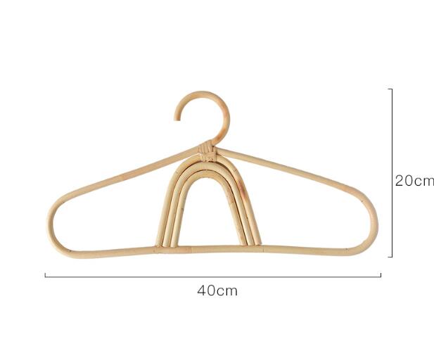 1pcs Handmade Vine Clothes Hanger Indonesian Vine Weaving Moon Sun Rainbow Style Children&