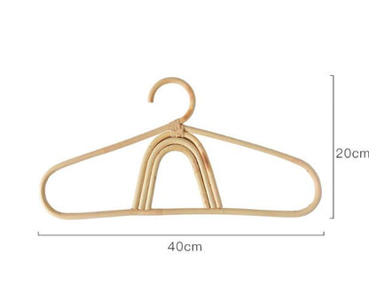1pcs Handmade Vine Clothes Hanger Indonesian Vine Weaving Moon Sun Rainbow Style Children&