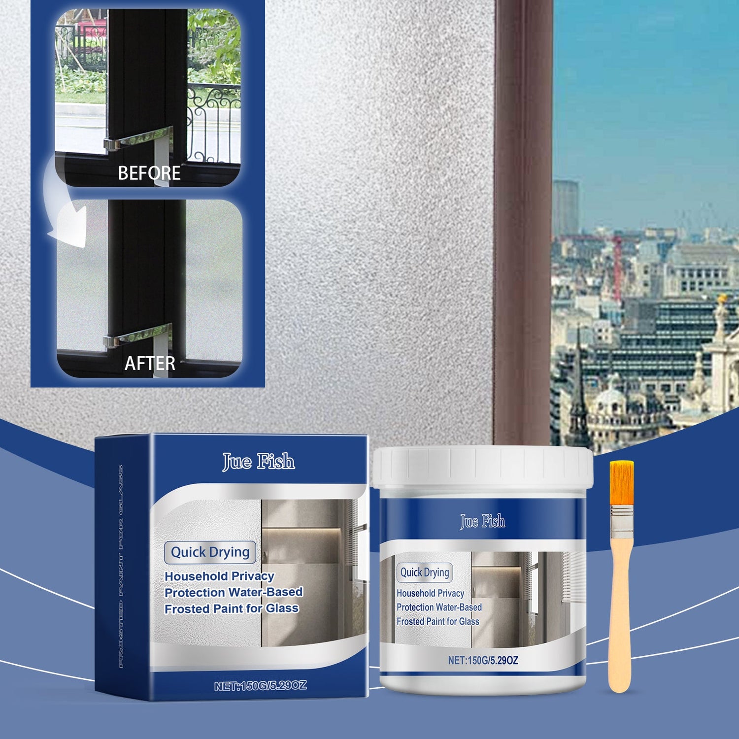 Glass Water-Based Scrub Paint, Waterproof Fast Paint Refurbished Maintenance Cover With Scrub Glass