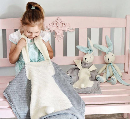 New Rabbit Ears Blanket Three Dimensional Rabbit Blanket Children&
