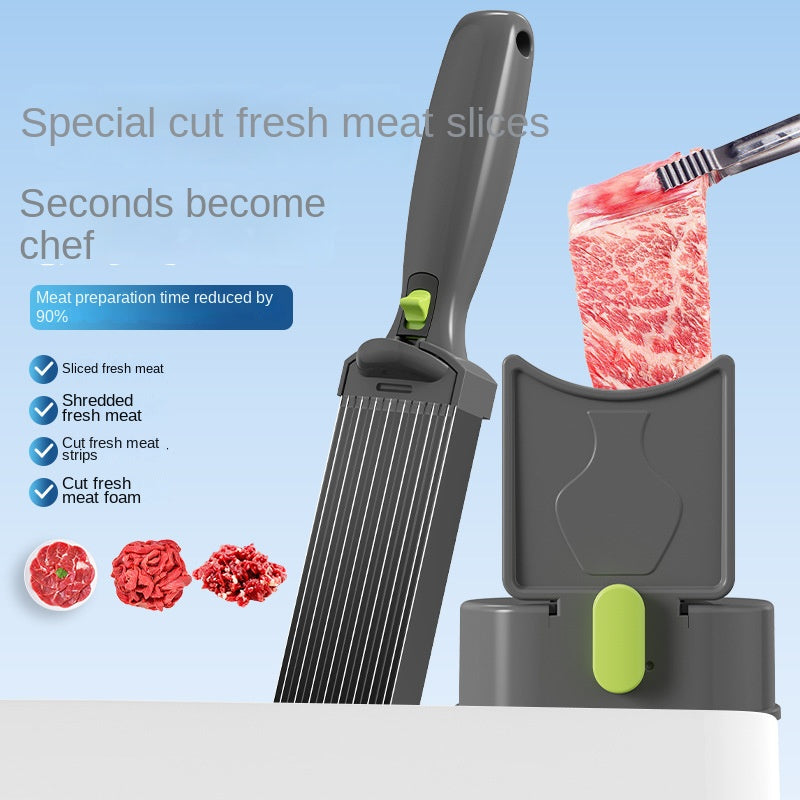 Kitchen Knife Set Home Cooking BBQ Hot Pot Fresh Meat Cutter Beef Mutton Slicer and Shredder for Poultry Meat &amp; Hotpot