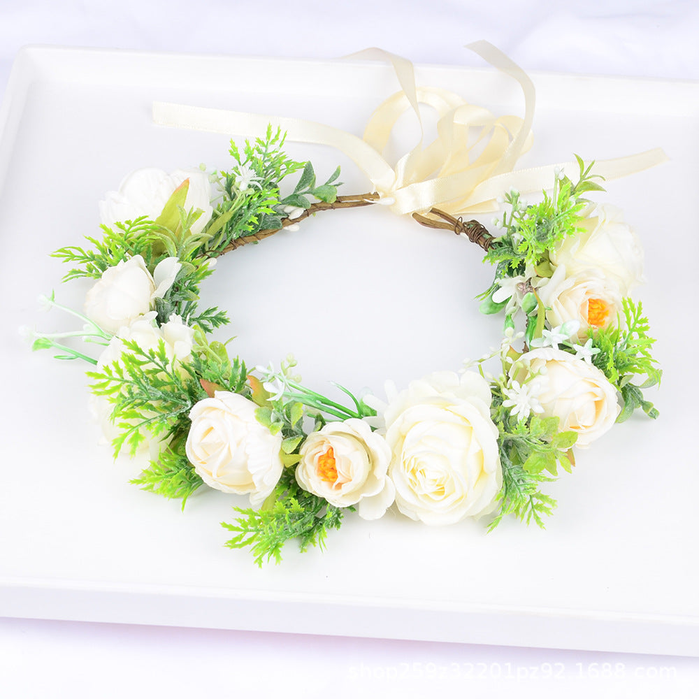 Hawaiian Wreath Bridal Fairy Simulation Starry Sky Flower Headwear Children&