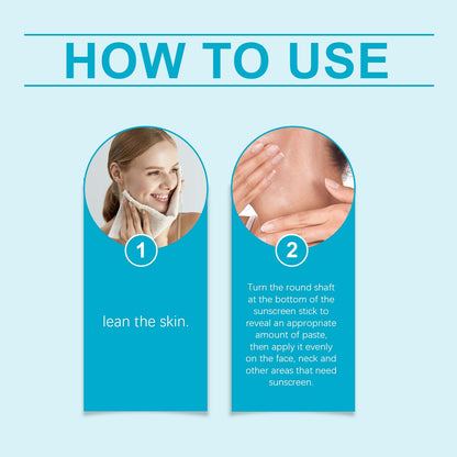 Moisturizing Protection Stick, Moisturizing Refreshing Non-Greasy Waterproof Anti-Uv Moisturizing Skin Protection Stick