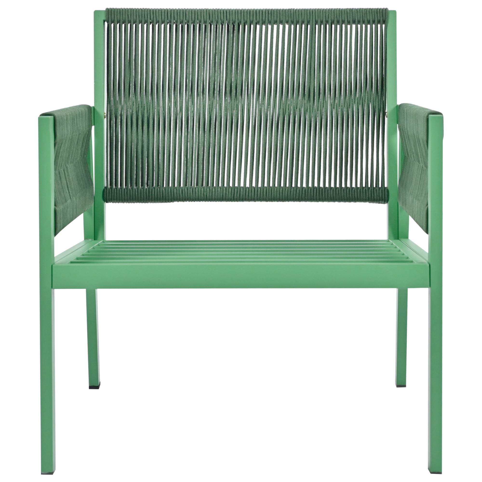 Outdoor Furniture with Tempered Glass Table,  Set Deep Seating with Thick Cushion  (Fluorescent Yellow &amp; Green)