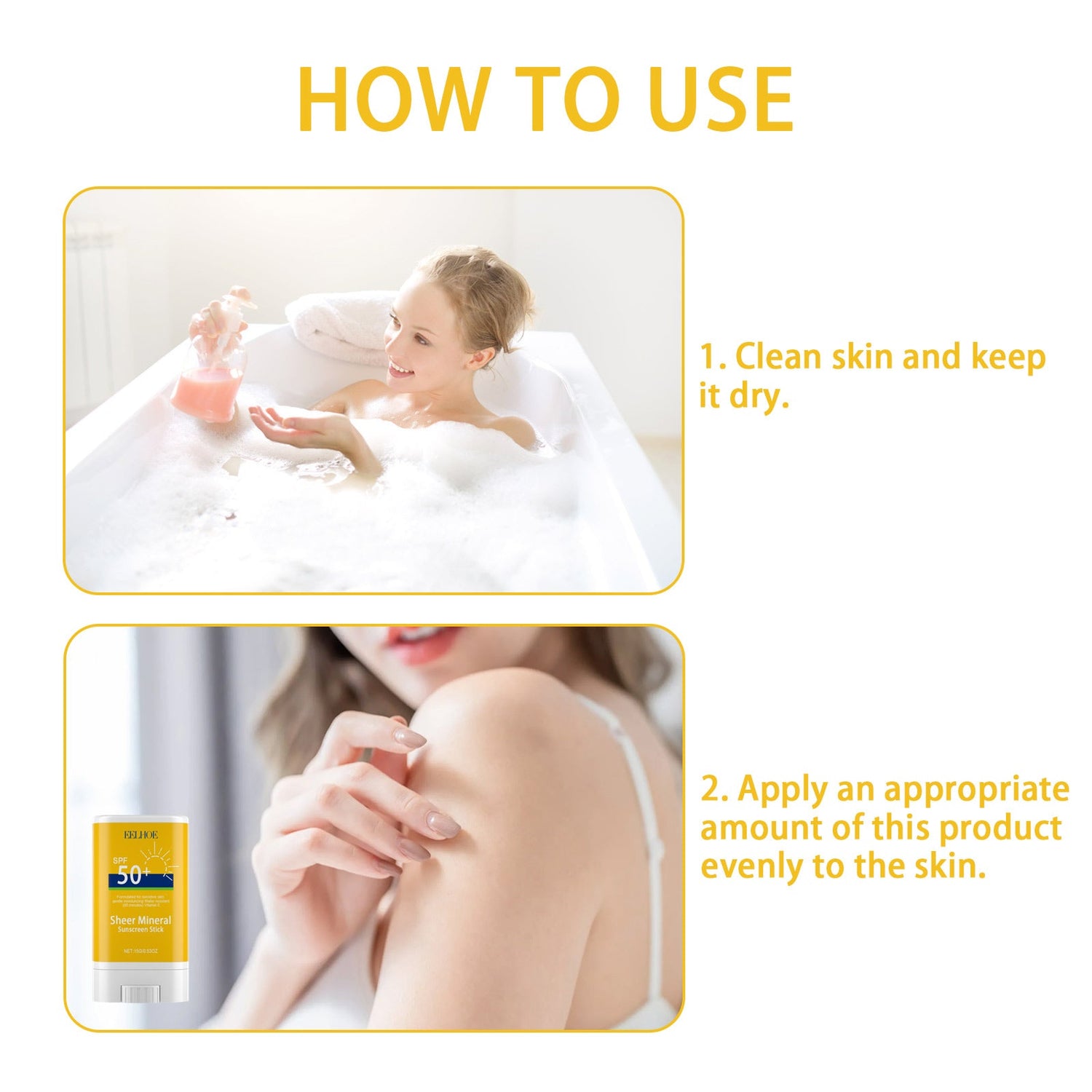 Beauty And Moisturizing Stick, UV Isolation Outdoor Protection Skin Whitening Fresh And Not Greasy