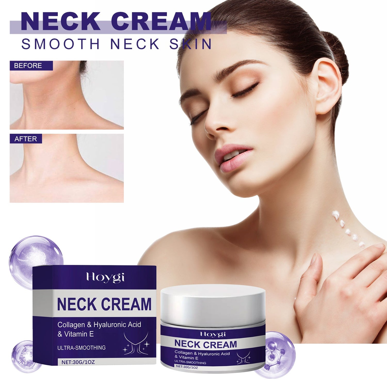 Neck Cream, Neck Skin Firming Deep Moisturizing Cream For Subtle Neck Lines