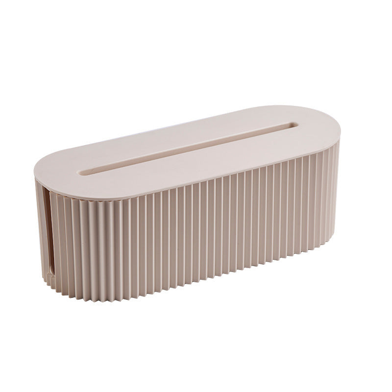 Cable management organizer box, an accessory for power strips and home - office power cables