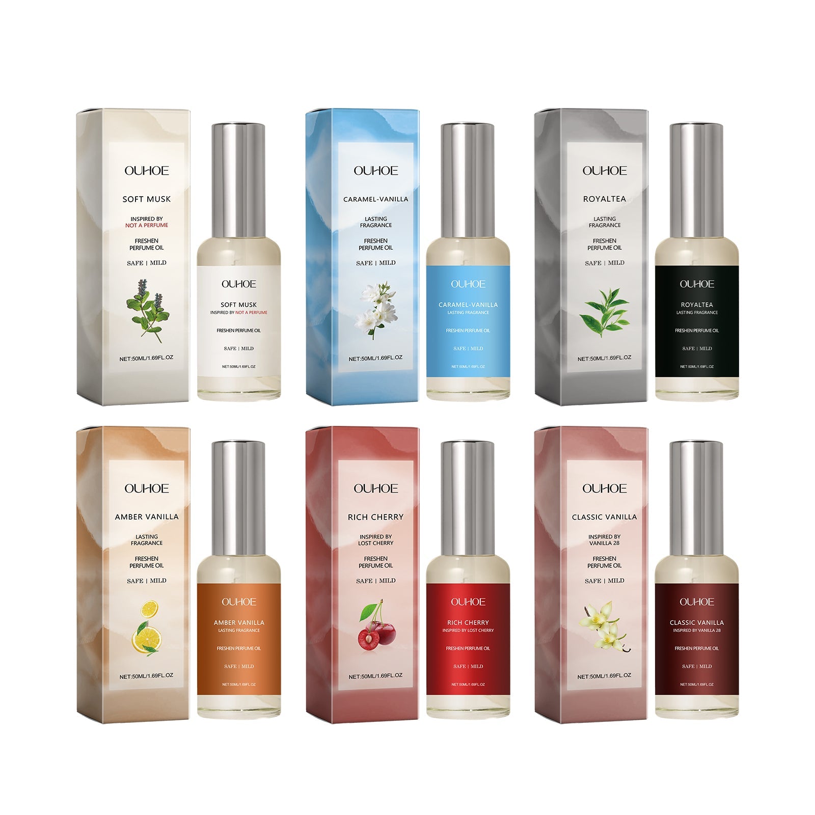 Perfume Oil Series, Small Sweet Portable Elegant Natural Fresh Exudes Charm And Lingering Fragrance