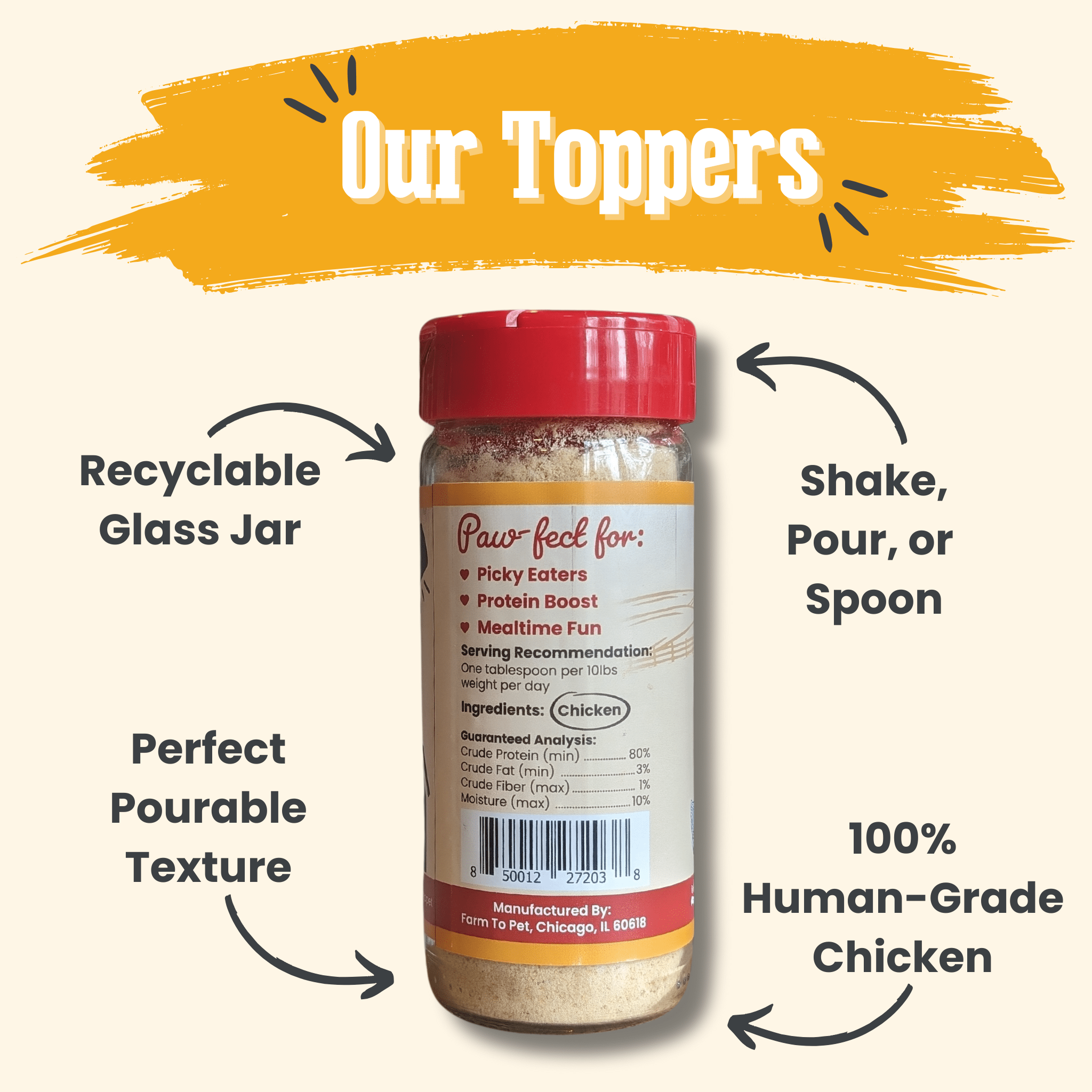 Chicken Dog Food Topper
