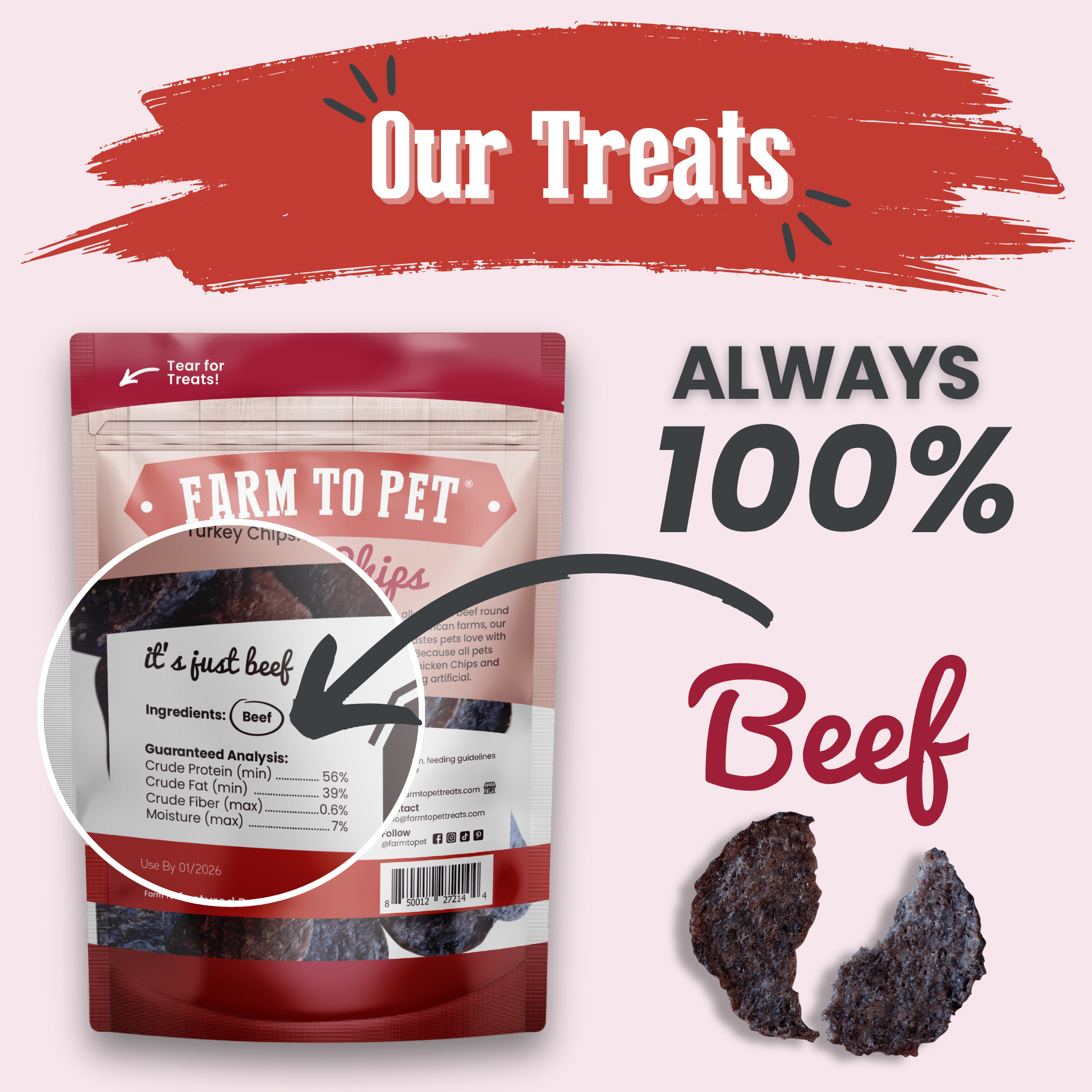 Beef Chips Dog Treats