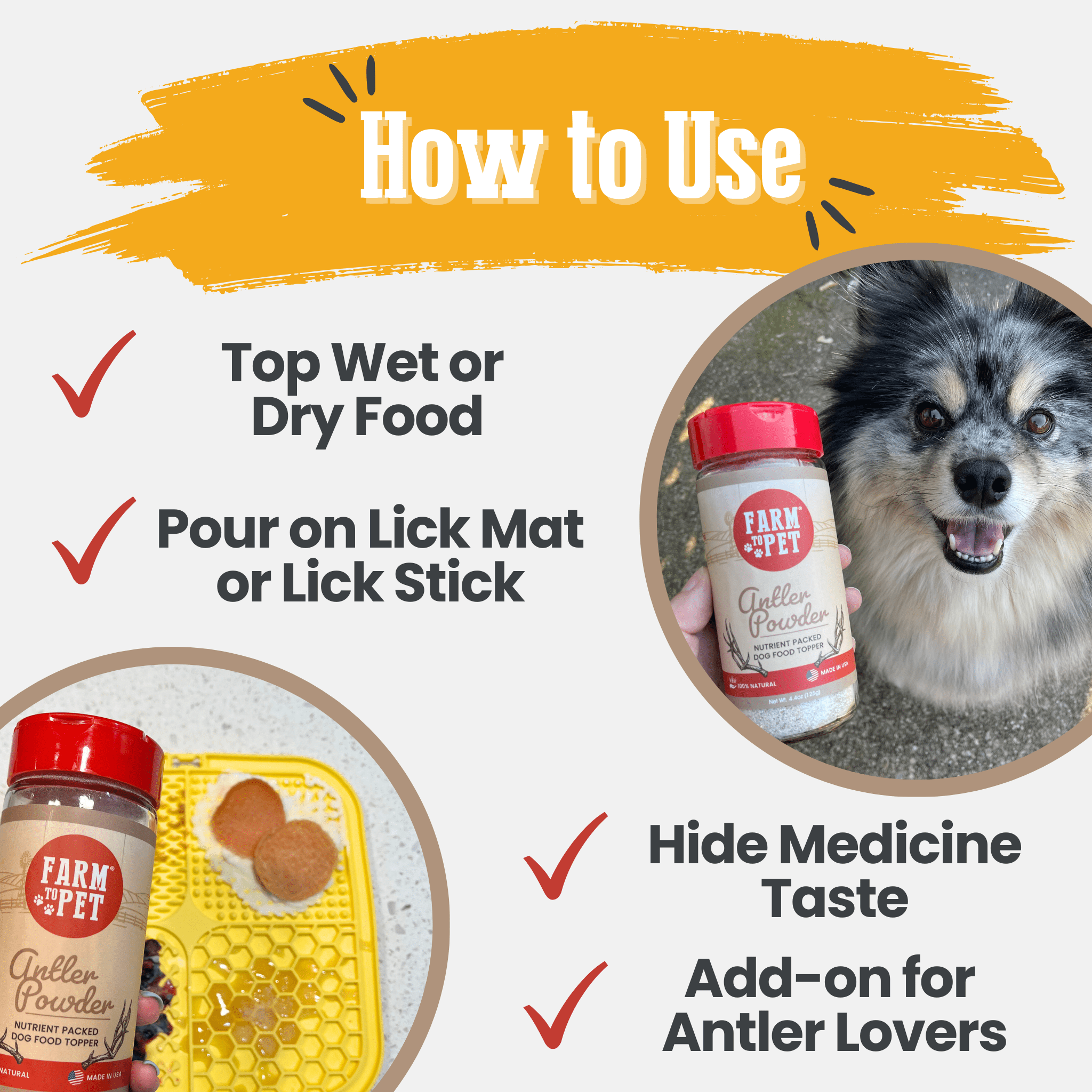Antler Powder Dog &amp; Cat Supplement