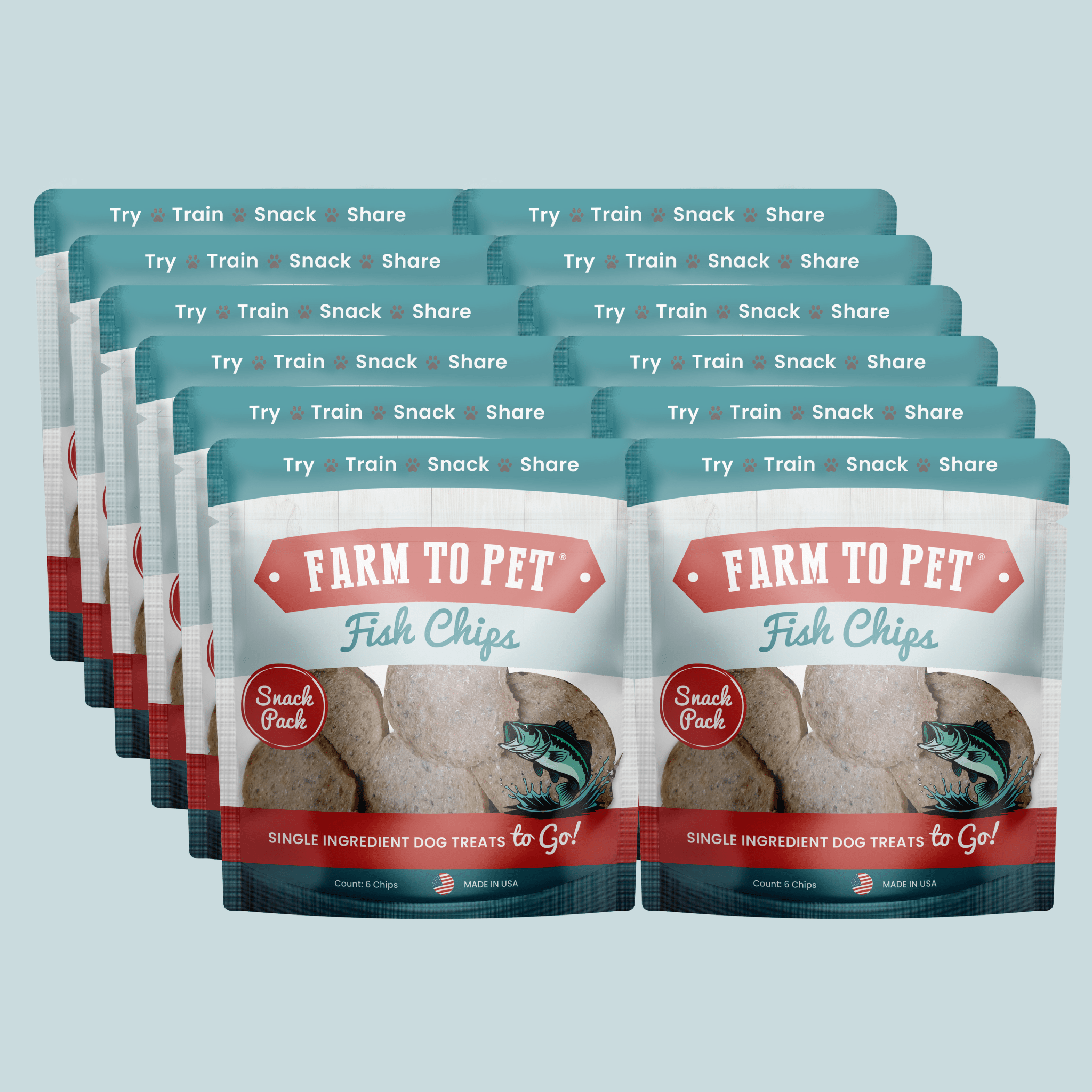 Fish Chips Snack Pack Bundles | Dog Treats for Training &amp; Travel