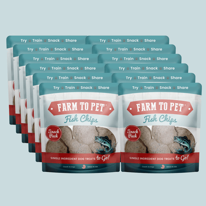 Fish Chips Snack Pack Bundles | Dog Treats for Training &amp; Travel