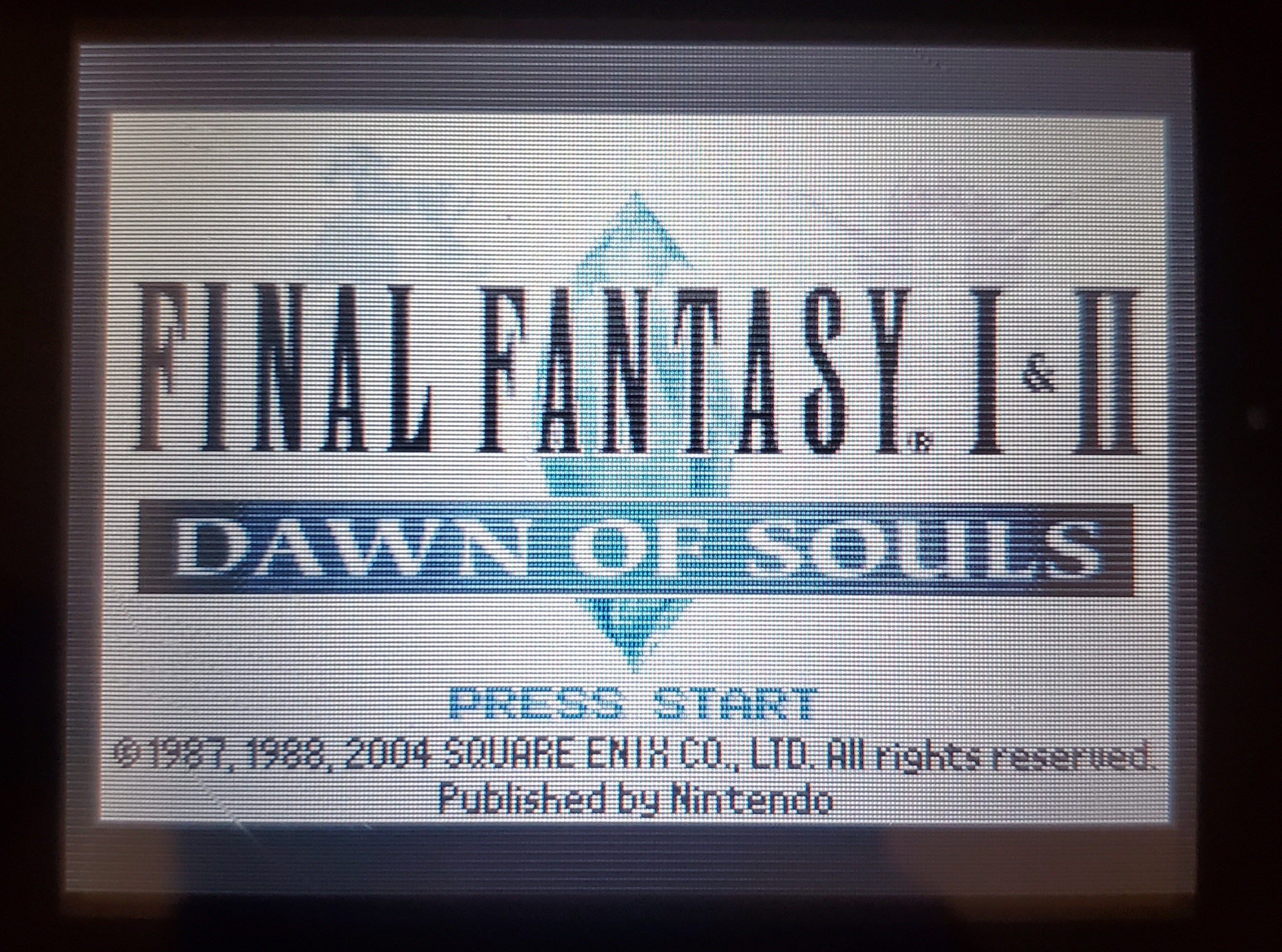 Final Fantasy 1 &amp; 2 Dawn of Souls GBA Video Game Boy Advance Nintendo 2004