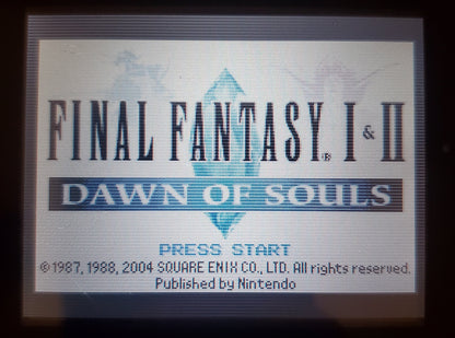 Final Fantasy 1 &amp; 2 Dawn of Souls GBA Video Game Boy Advance Nintendo 2004