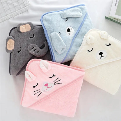 Hooded Baby Bathrobe Towel