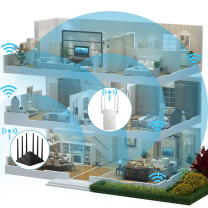 5Ghz WiFi Repeater Dual Band 2.4G&amp; 5G Wireless Wifi Extender 1200Mbps Wi-Fi Amplifier wireless Access Point