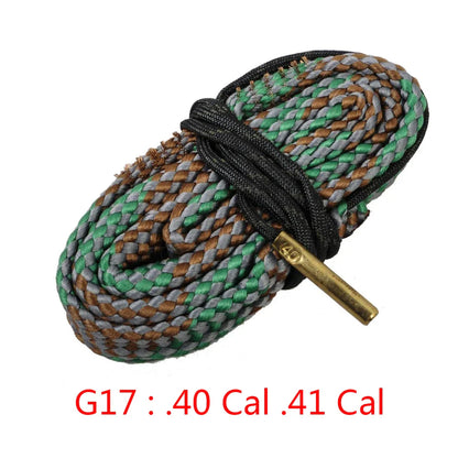 Hunting Gun Bore Cleaner Snake.22 Cal.223 Cal.38 Cal&amp; 5.56mm,7.62mm,12GA Rifle Cleaning Kit Tool Rifle Barrel Calibre Snake Rope