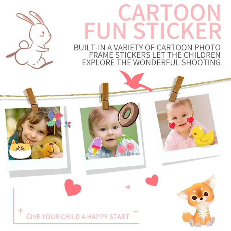 Child camera HD digital camera 2 inch cute cartoon Camera toys children birthday gift 1600w child toys Camera