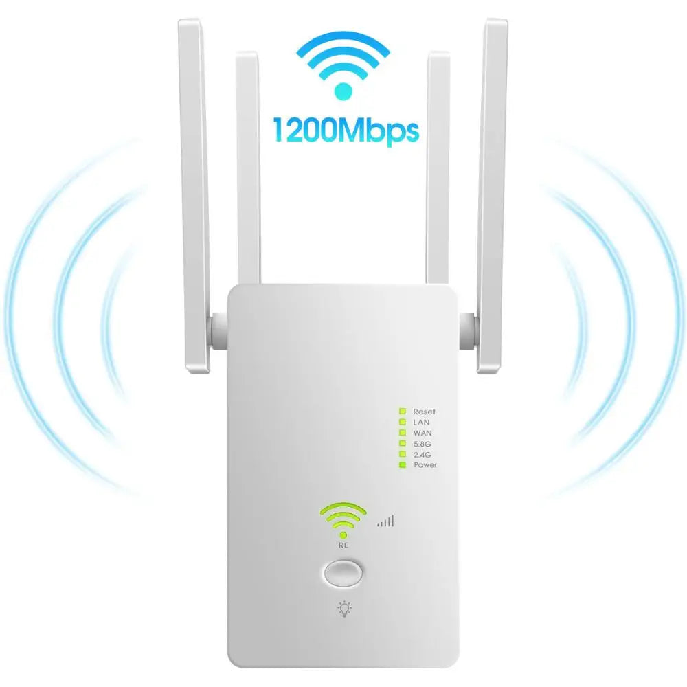 5Ghz WiFi Repeater Dual Band 2.4G&amp; 5G Wireless Wifi Extender 1200Mbps Wi-Fi Amplifier wireless Access Point