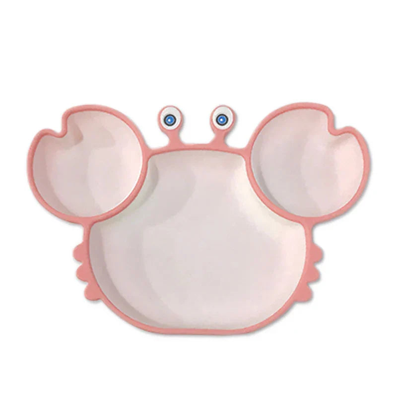 Crab Silicone Baby Suction Bowl