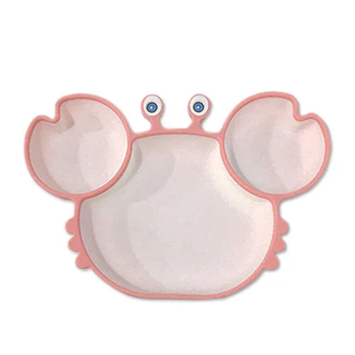 Crab Silicone Baby Suction Bowl