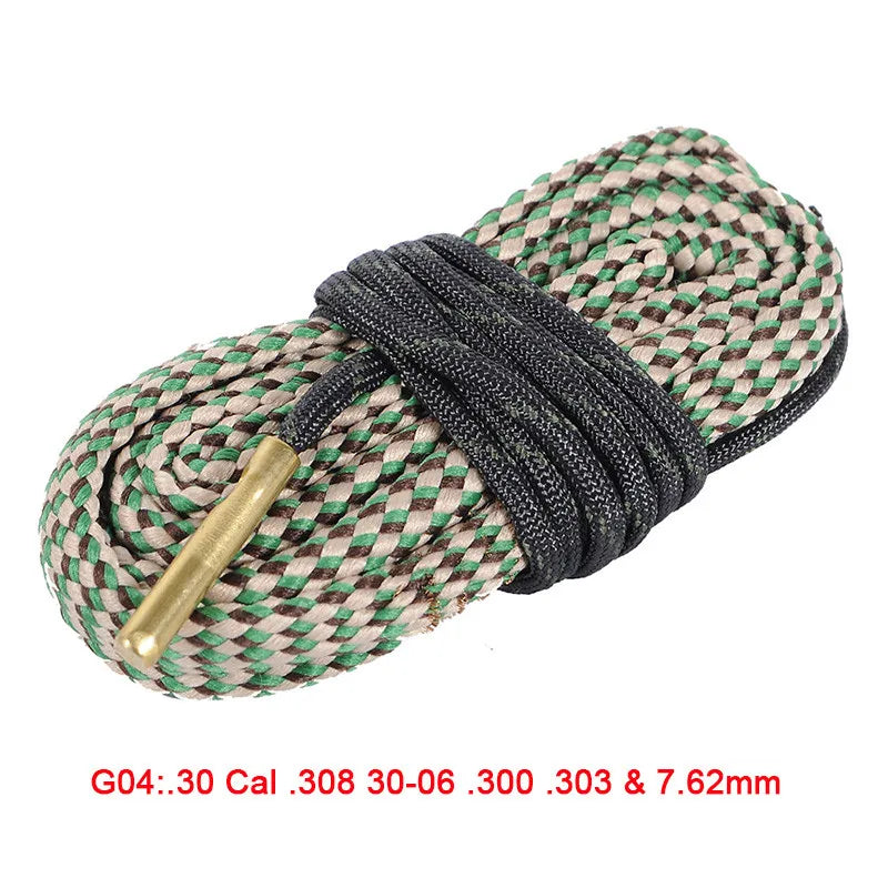 Hunting Gun Bore Cleaner Snake.22 Cal.223 Cal.38 Cal&amp; 5.56mm,7.62mm,12GA Rifle Cleaning Kit Tool Rifle Barrel Calibre Snake Rope