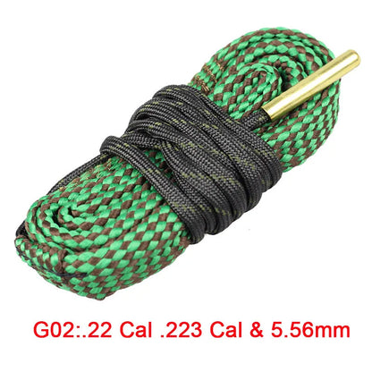 Hunting Gun Bore Cleaner Snake.22 Cal.223 Cal.38 Cal&amp; 5.56mm,7.62mm,12GA Rifle Cleaning Kit Tool Rifle Barrel Calibre Snake Rope