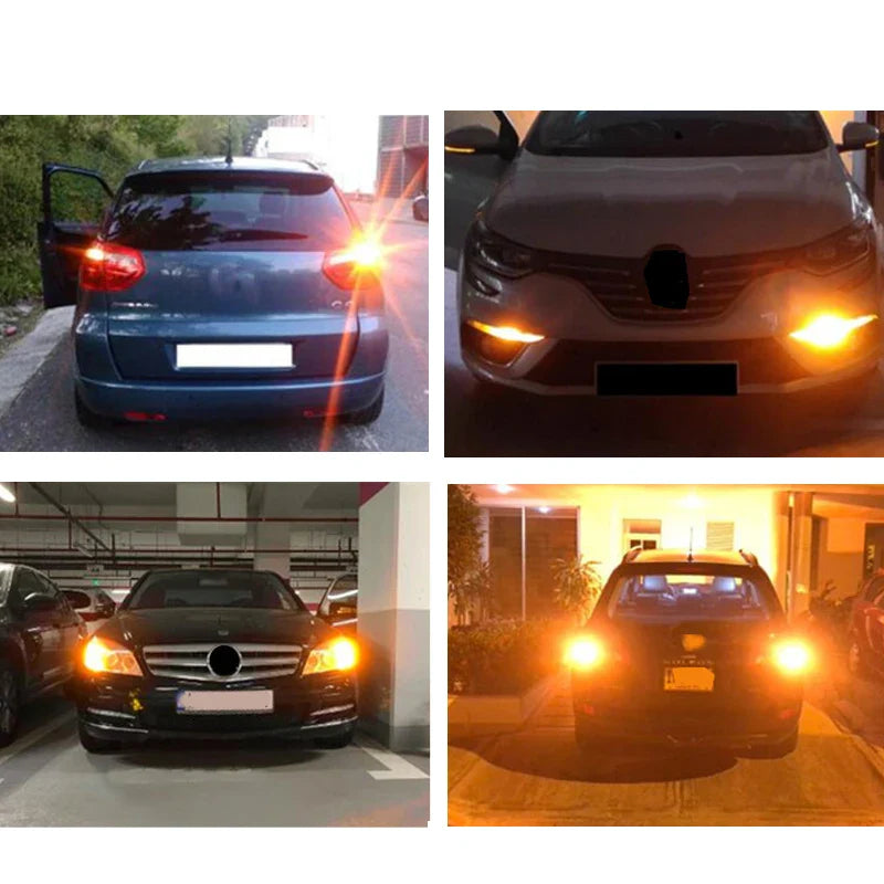 1x 3014 144smd CanBus S25 1156 BA15S P21W LED BAY15D BAU15S PY21W lamp T20 LED 7440 W21W W21/5W led Bulbs For Turn Signal Light