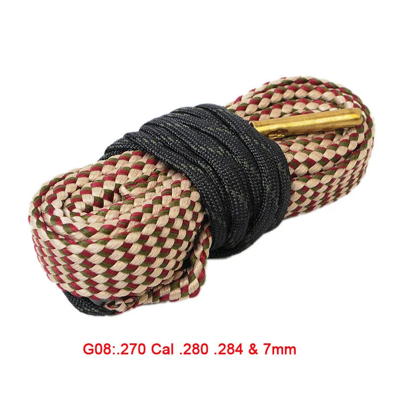 Hunting Gun Bore Cleaner Snake.22 Cal.223 Cal.38 Cal&amp; 5.56mm,7.62mm,12GA Rifle Cleaning Kit Tool Rifle Barrel Calibre Snake Rope
