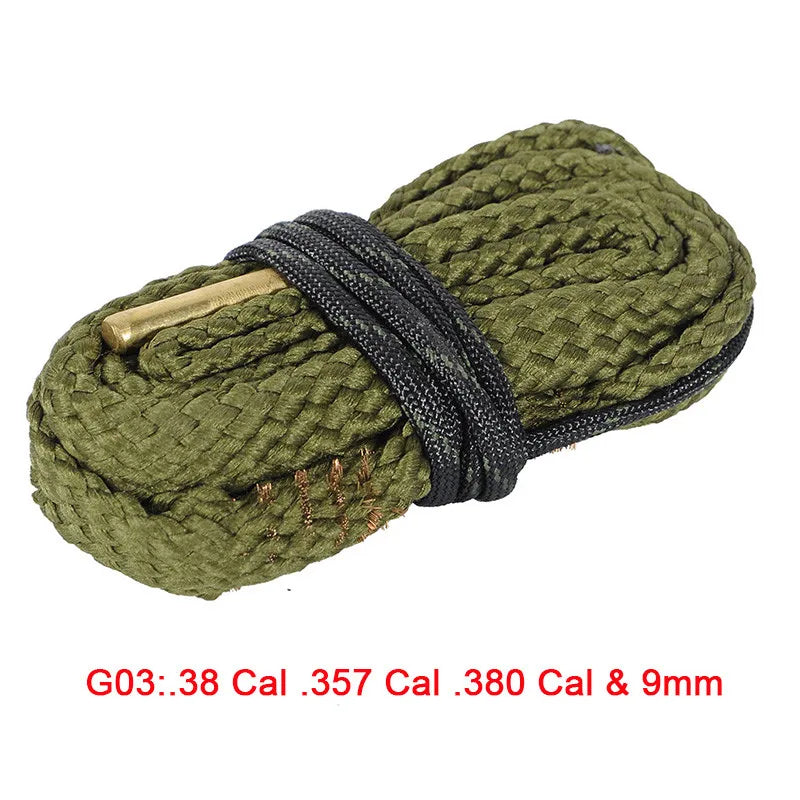 Hunting Gun Bore Cleaner Snake.22 Cal.223 Cal.38 Cal&amp; 5.56mm,7.62mm,12GA Rifle Cleaning Kit Tool Rifle Barrel Calibre Snake Rope