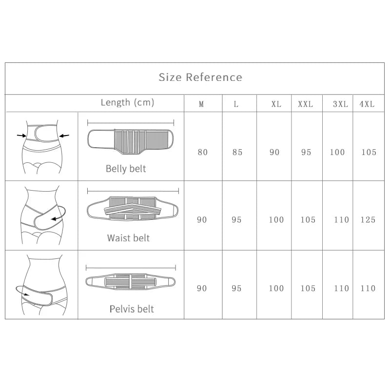 3in1 Belly/Abdomen/Pelvis Postpartum Belt Body Recovery Shapewear Belly Slim Waist Cinchers Breathable Waist Trainer Corset