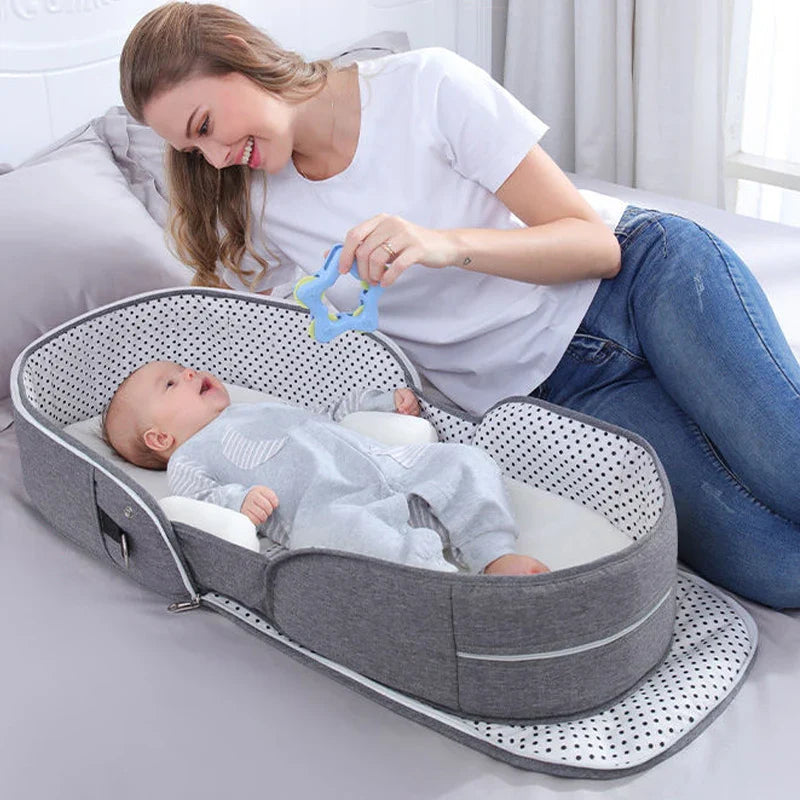 Foldable Baby Travel Cot Bed