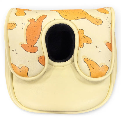 Dino Nugget Center-Shafted Mallet Putter Headcover | Premium Magnetic Golf Head Cover | Soft Protective Lining | Fits Center-Shafted &amp; Zero-Torque Style Putters