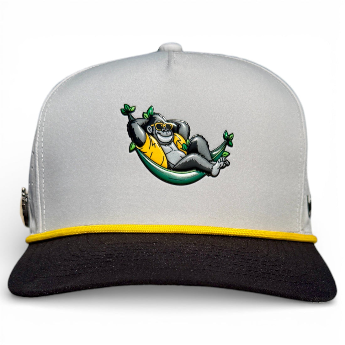 Banana Hammock Golf Hat | Snapback Cap | Built-in Magnetic Ball Marker Holder + Marker Included | Adjustable | One Size
