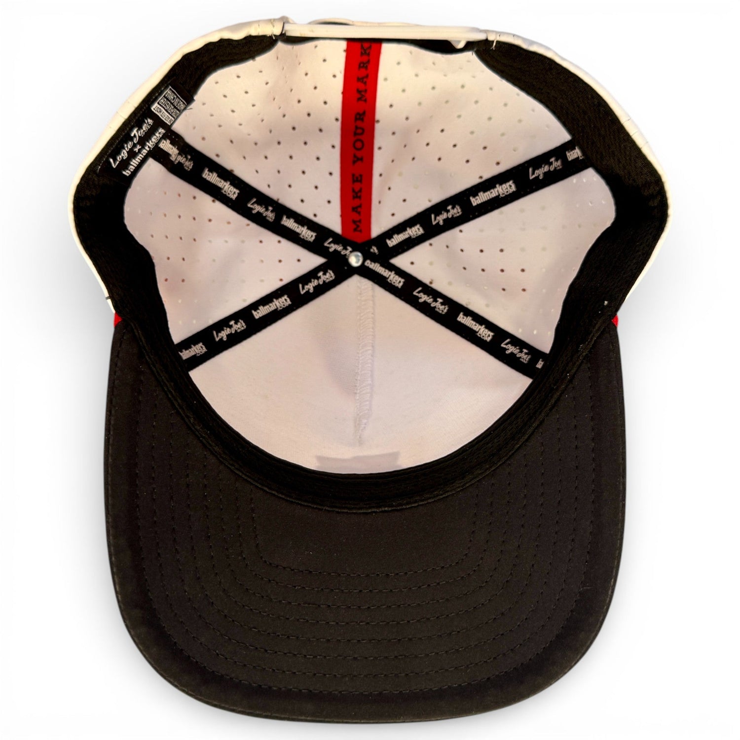 Pocket Aces Golf Hat | Snapback Cap | Built-in Magnetic Ball Marker Holder + Marker Included | Adjustable Gray &amp; Black