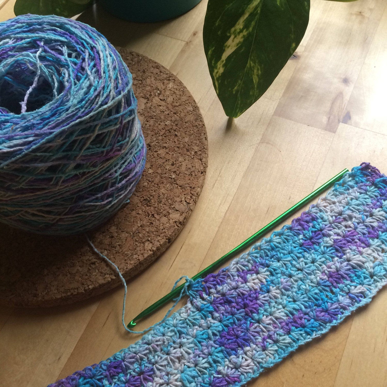 Floral Garden Placemat Knit &amp; Crochet Kit