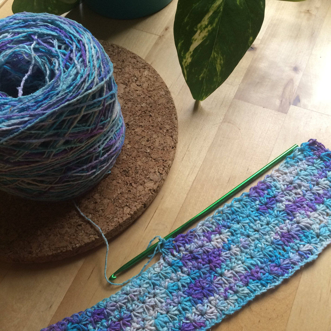 Floral Garden Placemat Knit &amp; Crochet Pattern
