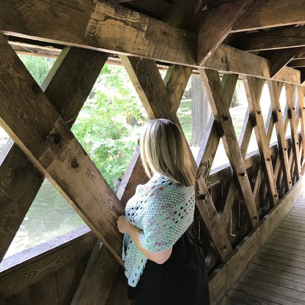 Streamside Merino Wool Shawl Crochet Kit