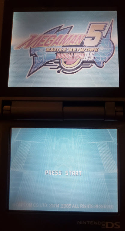 Mega Man 5 Battle Network Double Team NDS Video Game Nintendo DS 2005