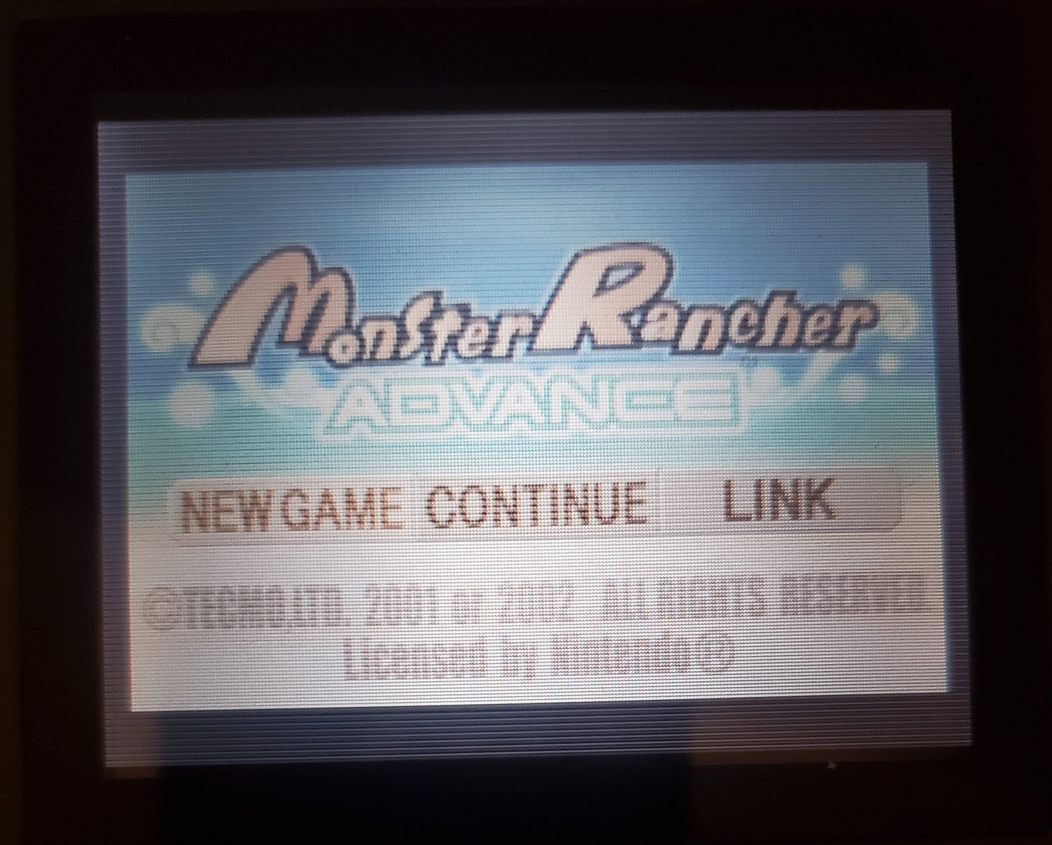 Monster Rancher Advance GBA Video Game Cartridge Game Boy Advance 2001