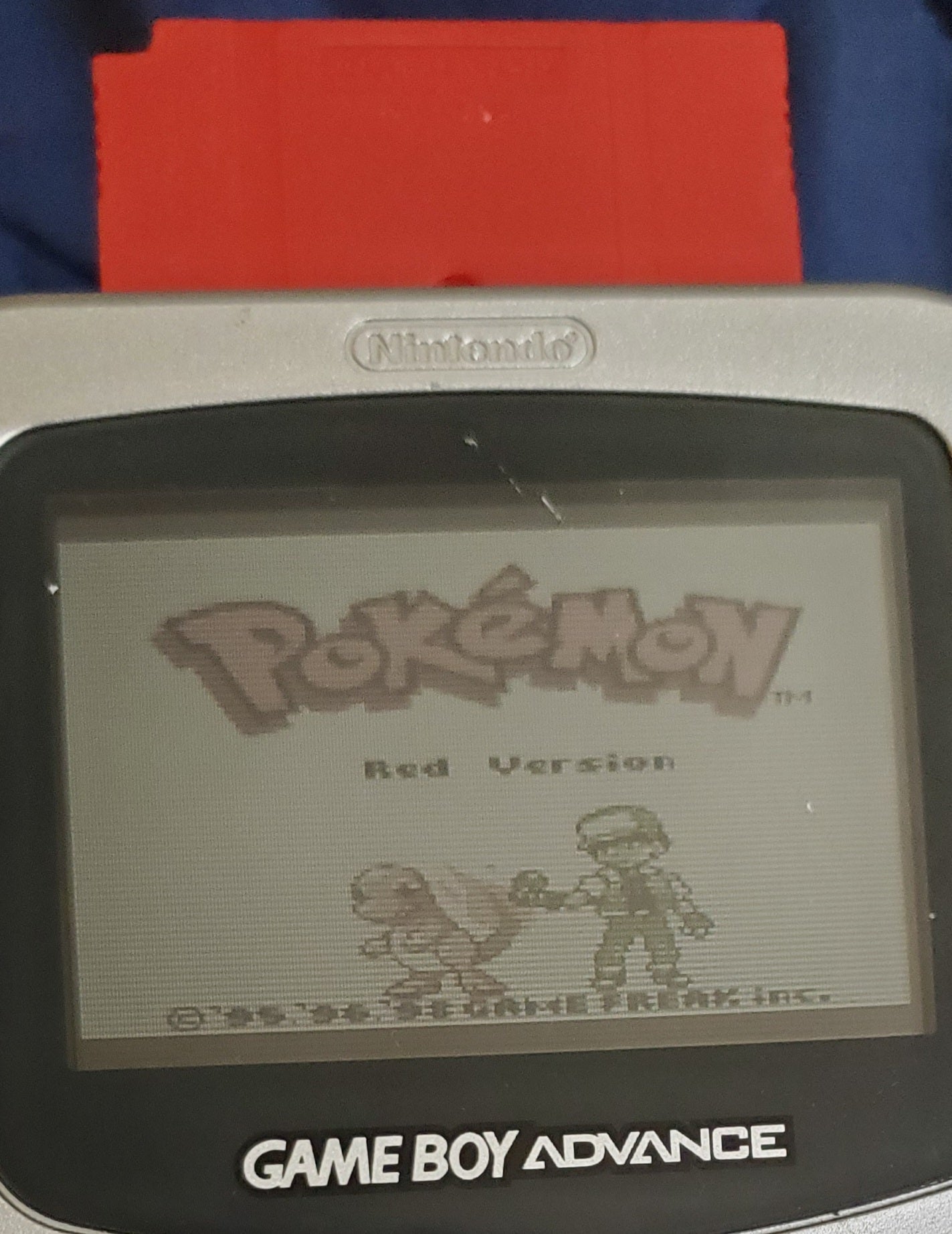 Pokemon Red GBC Video Game Cartidge Game Boy Color 1998