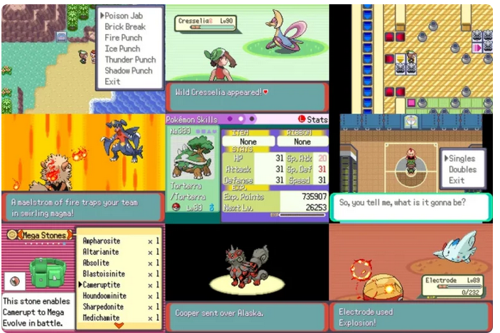 Pokemon Run &amp; Bun GBA ROM Hack Video Game Boy Advance