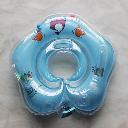 Swimming Baby Accessories Neck Ring Tube Safety Infant Float Circle for Bathing Inflatable Flamingo Inflatable
