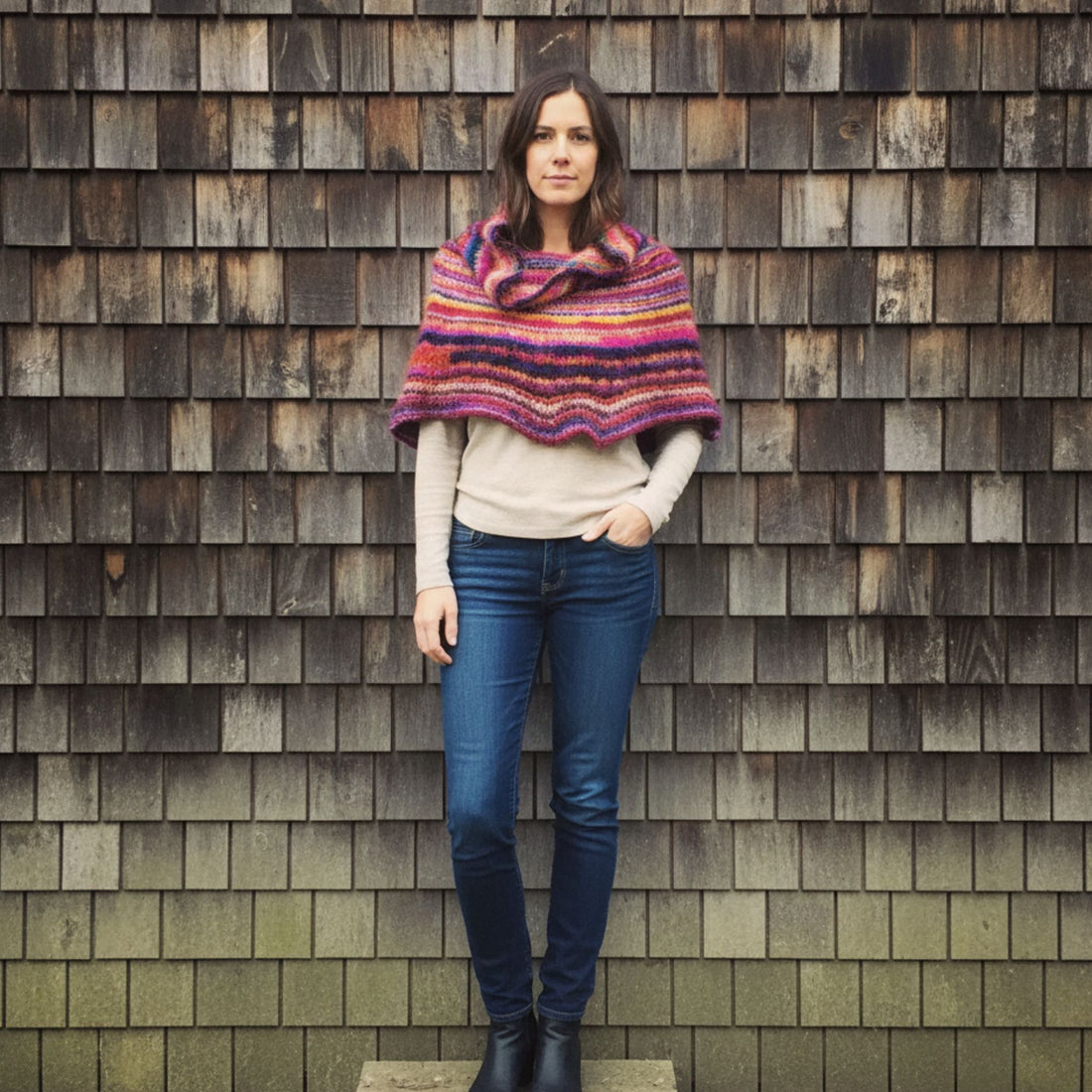 Cowl Neck Poncho Pattern