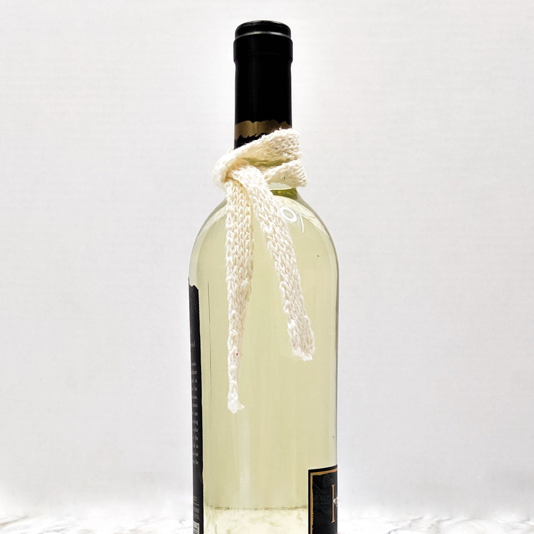 Winter Bottle Scarf Knitting Pattern – Easy Mini Scarf for Holiday Bottles &amp; Ornaments | Darn Good Yarn